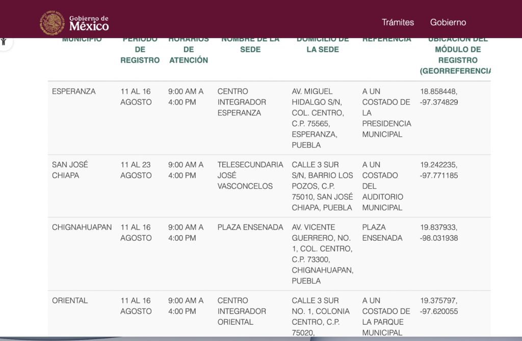 CALENDARIO