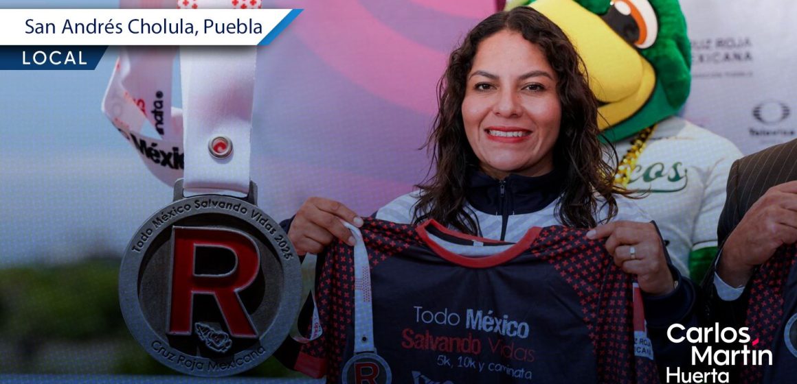 Presentan San Andrés Cholula y Cruz Roja la carrera nacional “Todo México Salvando Vidas 2025”