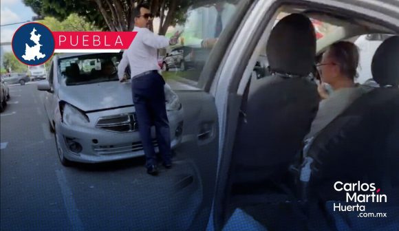 Chofer de plataforma huye con hombre en el cofre tras accidente en la 11 Sur