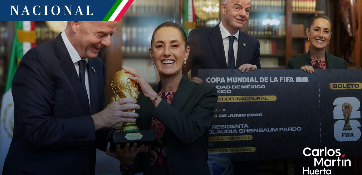 México estará en los ojos del mundo por Mundial 2026: Sheinbaum tras visita de Infantino