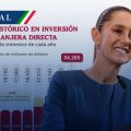 Sheinbaum presume inversión extranjera; “ni los aranceles pudieron con la economía mexicana”