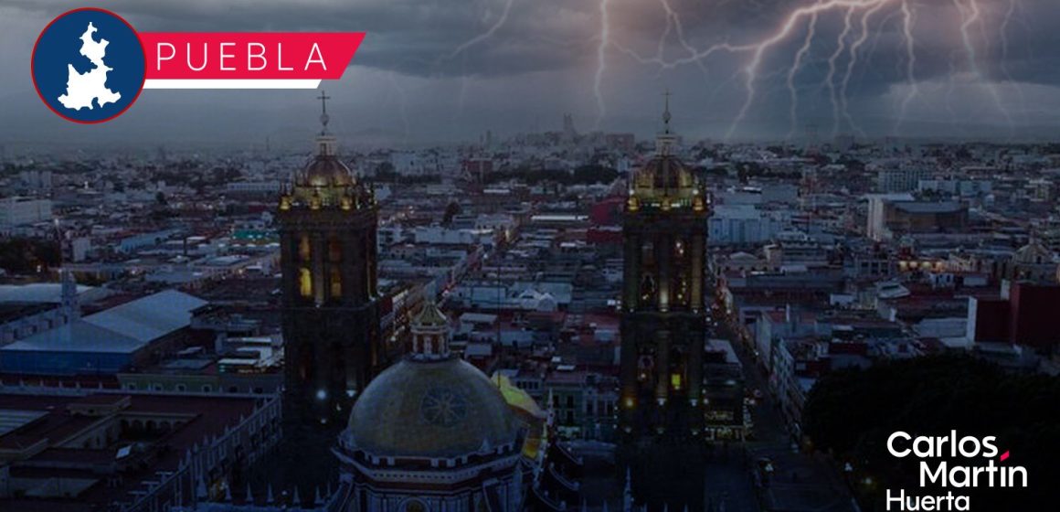 Clima en Puebla: fuertes lluvias y tormentas eléctricas por la tarde de este viernes 22 de agosto