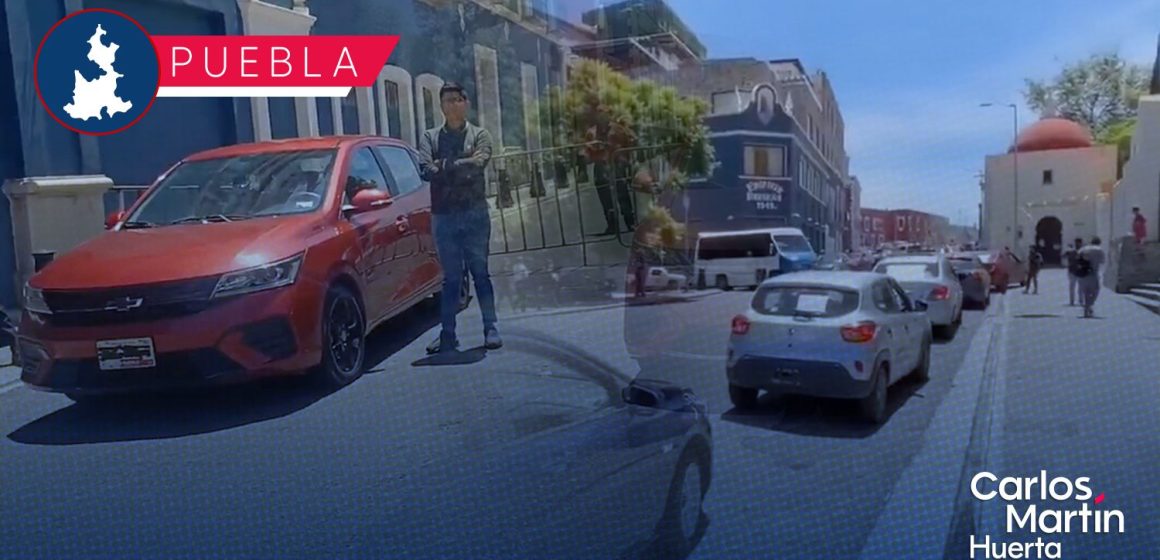 Conductores de Uber y DiDi se manifiestan en Puebla; piden mejores tarifas y más seguridad