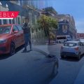 Conductores de Uber y DiDi se manifiestan en Puebla; piden mejores tarifas y más seguridad