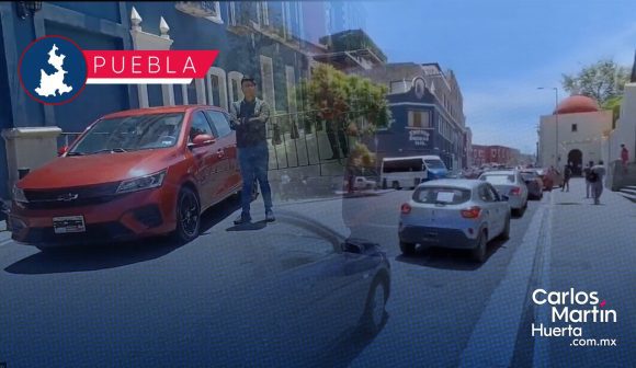 Conductores de Uber y DiDi se manifiestan en Puebla; piden mejores tarifas y más seguridad