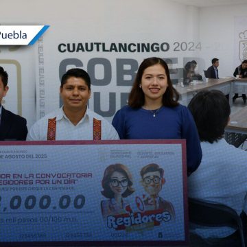 “Regidor por un día”; Cuautlancingo involucra a jóvenes en la política con concurso