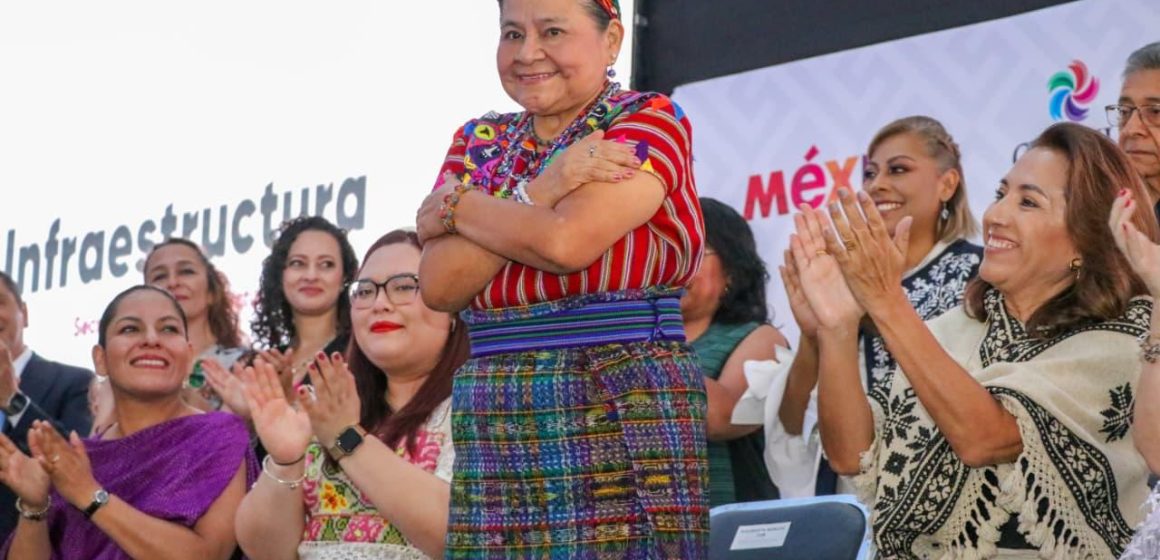Rigoberta Menchú exalta la identidad mexicana y respalda a Claudia Sheinbaum en su visita a Puebla