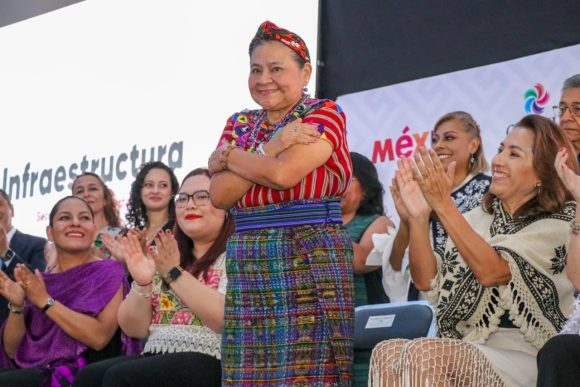 Rigoberta Menchú exalta la identidad mexicana y respalda a Claudia Sheinbaum en su visita a Puebla