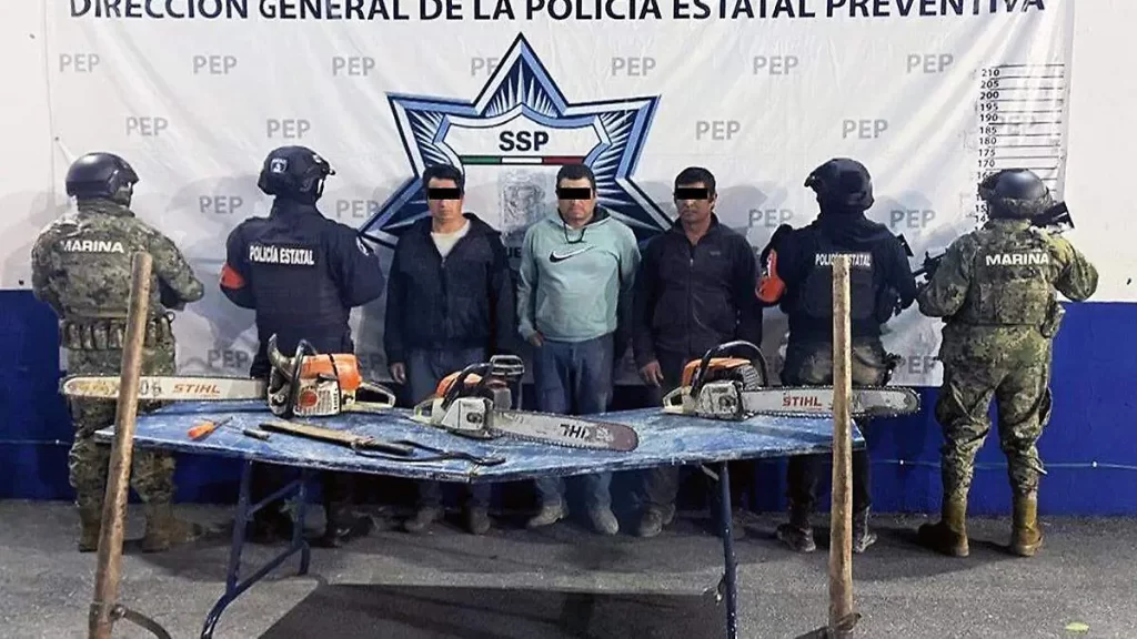 Detienen en Tetela de Ocampo a tres hombres por tala clandestina en Zitlalcuautla 1 Detienen en Tetela de Ocampo a tres hombres por tala clandestina en Zitlalcuautla