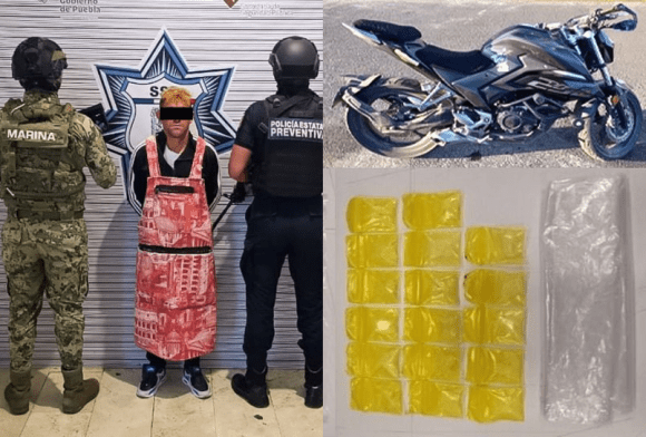 Detención de “El Quijadas” en Puebla: SSP y SEMAR combaten el narcomenudeo en la Central de Abasto