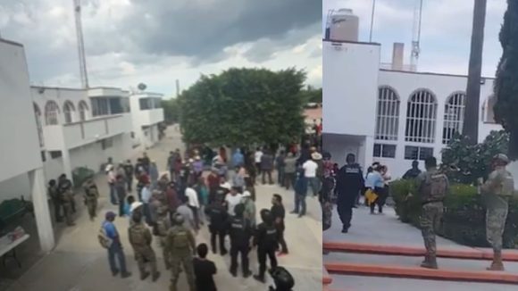 Disturbios en Cuapiaxtla de Madero: Pobladores atacan la presidencia municipal tras intento de linchamiento