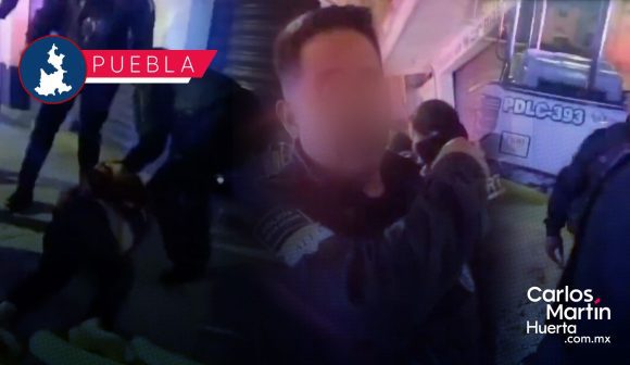 Familia y policías municipales protagonizan riña en San Antonio Abad; un oficial resultó herido