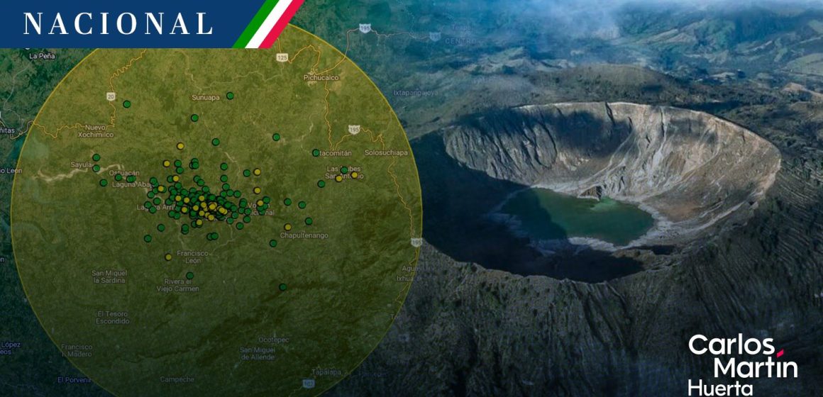 Fortalecen vigilancia en el volcán Chichonal tras incremento de actividad sísmica