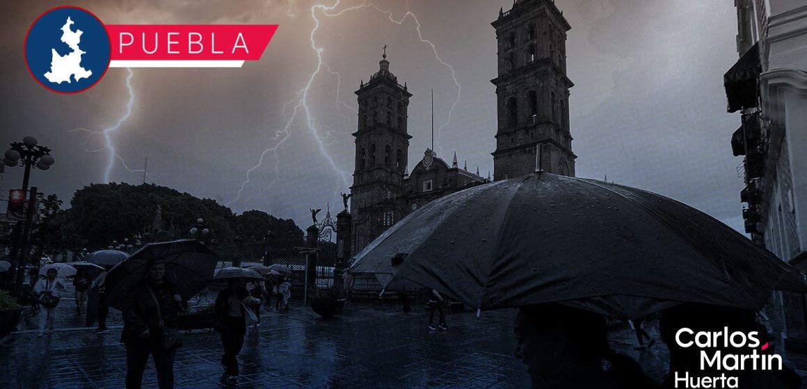 Fuertes lluvias y tormentas eléctricas azotarán Puebla este 21 de agosto