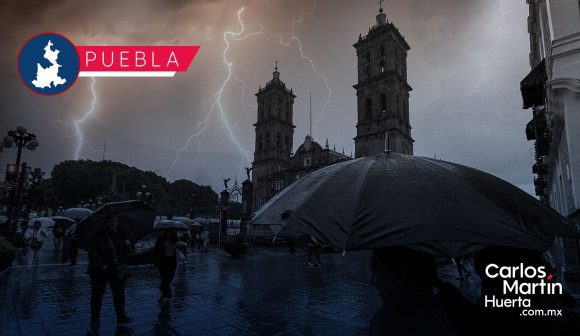 Fuertes lluvias y tormentas eléctricas azotarán Puebla este 21 de agosto