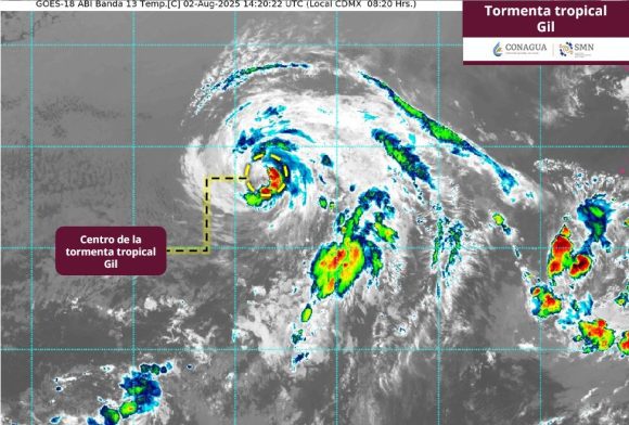 Gil se debilita a tormenta tropical y se aleja de México