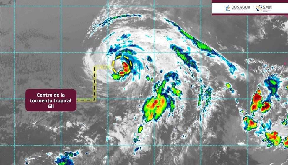 Gil se debilita a tormenta tropical y se aleja de México