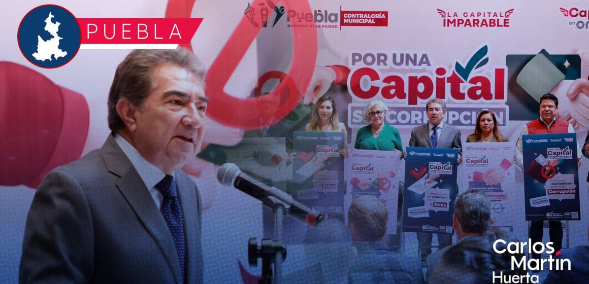 Gobierno de la Ciudad impulsa campaña contra la corrupción en Puebla: “Por una Capital sin Corrupción”