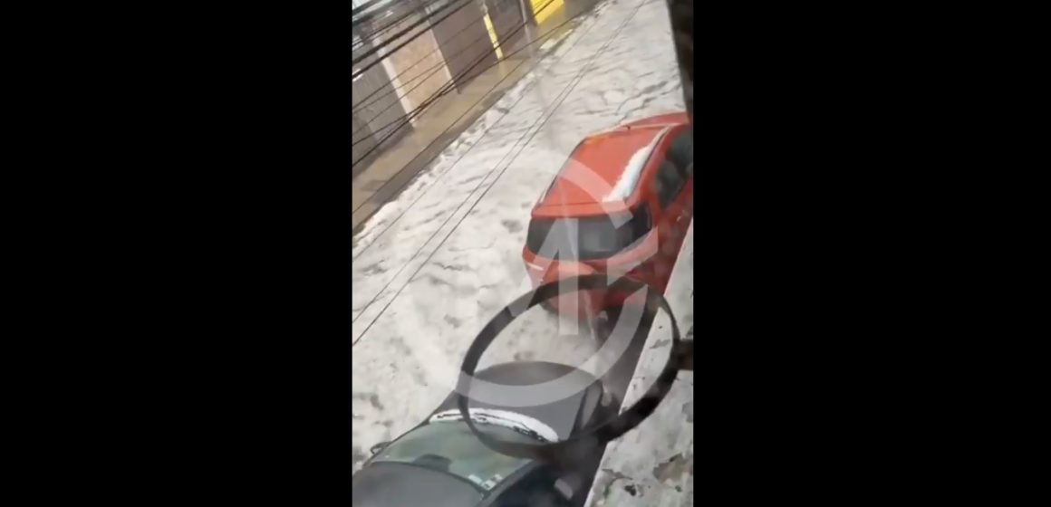Fuerte lluvia y granizada afectan Puebla y Texmelucan