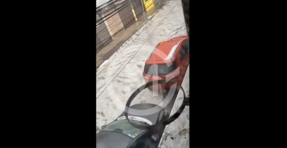 Fuerte lluvia y granizada afectan Puebla y Texmelucan