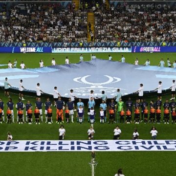 UEFA lanza mensaje contra la violencia en Gaza durante la Final de la Supercopa de Europa 2025: “Dejen de matar niños”