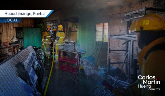 Adulto mayor muere tras incendiarse su casa en Huauchinango