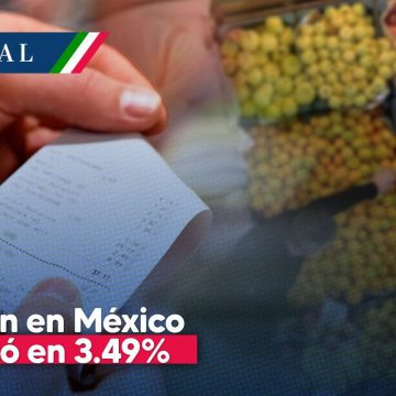 Inflación en México se ubicó en 3.49% la primera quincena de agosto