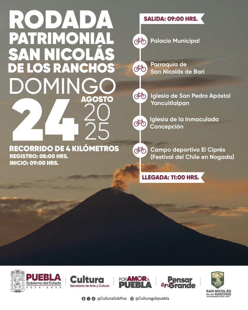 Invitan a Rodada Patrimonial en San Nicolás de los Ranchos; aquí todo lo que necesitas saber 1 Invitan a Rodada Patrimonial en San Nicolás de los Ranchos; aquí todo lo que necesitas saber
