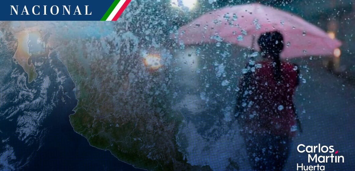 Lluvias azotarán gran parte de México