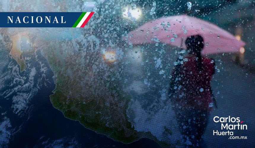 Monzón mexicano y canales de baja presión generarán lluvias intensas