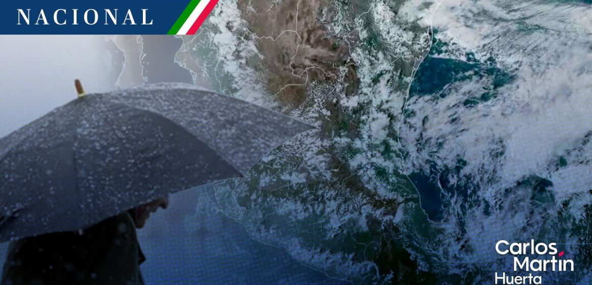 Seguirán las lluvias este viernes en gran parte del país