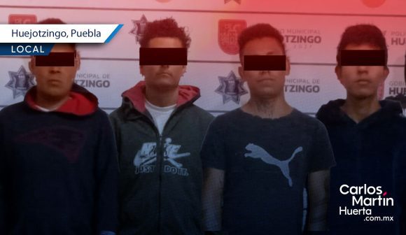Logran detener a 5 sujetos y recuperar tres motocicletas robadas en Huejotzingo