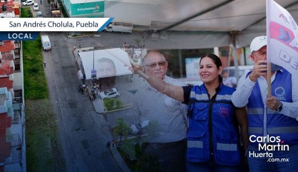 Lupita Cuautle inicia obras de rehabilitación en la avenida Orión Norte de la Delegación Atlixcáyotl