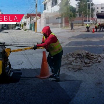 Más de 95 mil baches tapados para mejorar la movilidad en la Ciudad de Puebla