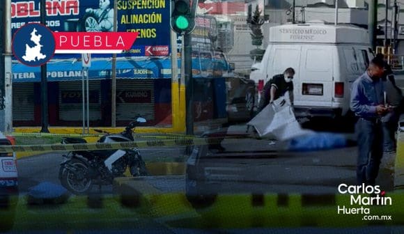 Muere motociclista tras chocar y derrapar en la China Poblana