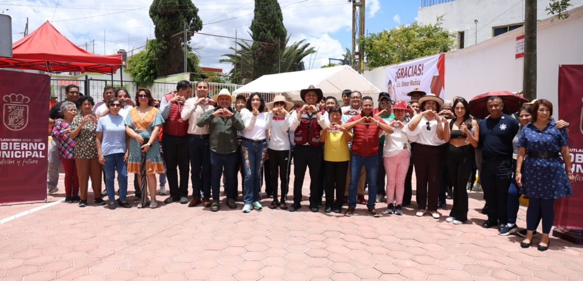 Omar Muñoz cumple su palabra de mejorar las vialidades de Cuautlancingo