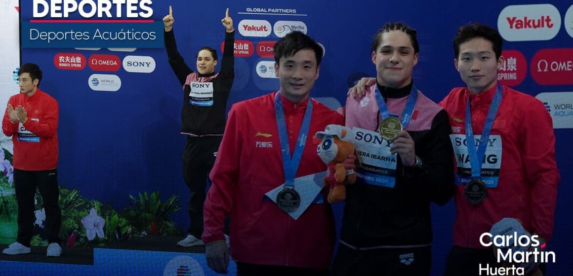 Osmar Olvera se corona campeón mundial en clavados en Singapur