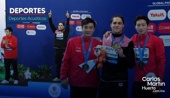 Osmar Olvera se corona campeón mundial en clavados en Singapur