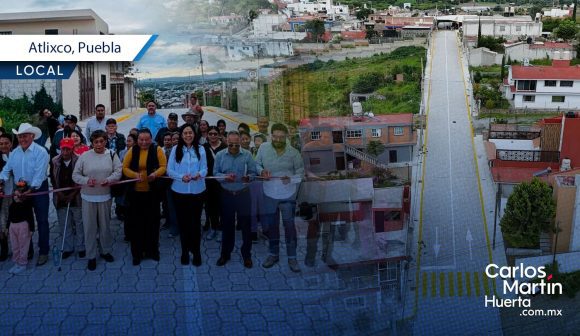 Entregan pavimentación en San Alfonso, Atlixco