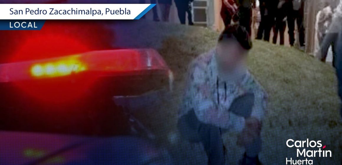 Presunto acosador es golpeado en fraccionamiento de San Pedro Zacachimalpa