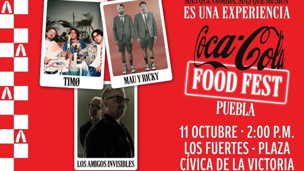 Puebla recibirá el Coca Cola Food Fest 2025 en octubre