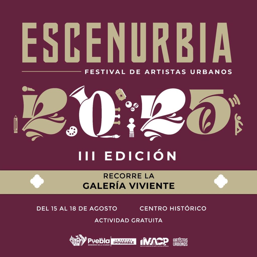 Puebla se prepara para el Escenurbia 2025 con la participación de 40 artistas urbanos