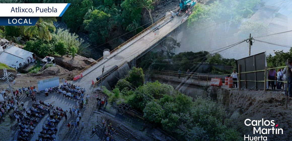 Arranca ampliación del puente “Las Vigas” en Atlixco