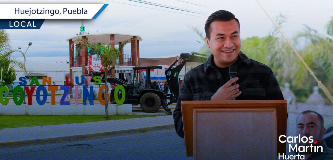 Roberto Solís inicia obra de “Rescate Carretero” en San Luis Coyotzingo: Mejora la conectividad en Huejotzingo