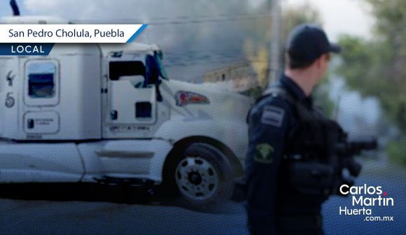 Robo a transporte de carga en San Pedro Cholula: Operativos reducen delito