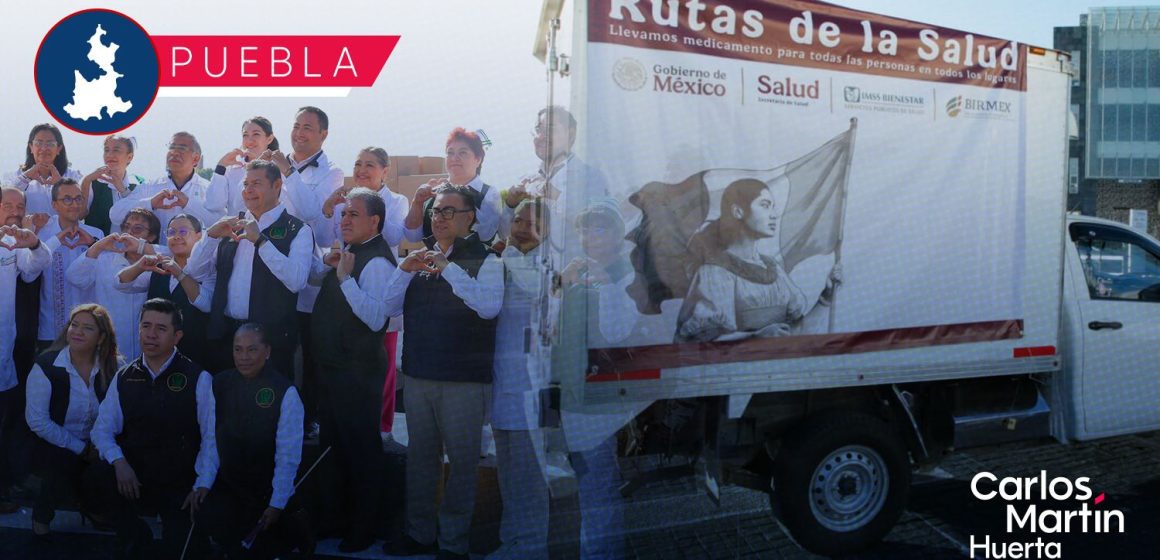 Puebla se suma a las Rutas de la Salud en la distribución de medicamentos  