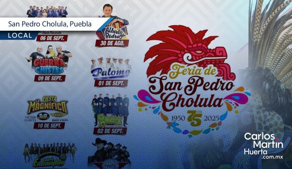 San Pedro Cholula invita a su 75ª Feria con una cartelera artística diversa
