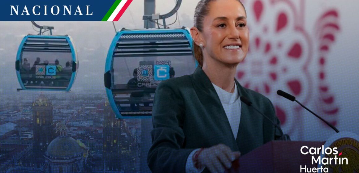 Cablebús en Puebla será un excelente transporte público: Sheinbaum