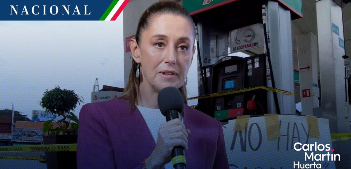 Sheinbaum niega desabasto de gasolina, “es un tema de transporte”