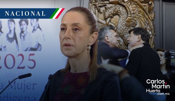 “Muestra de lo que es el PRIAN”: Sheinbaum sobre pelea entre Alejandro Moreno y Fernández Noroña